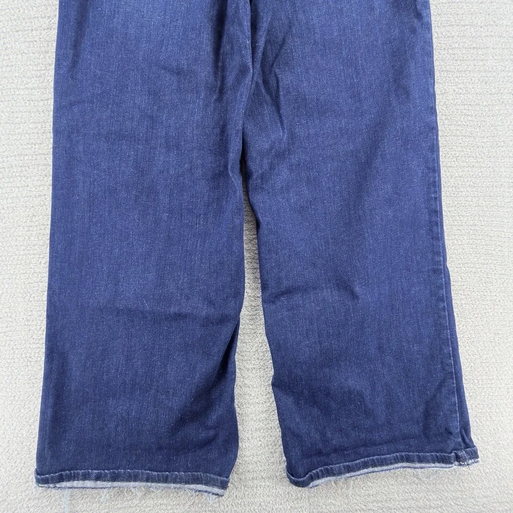 FRAME Le Palazzo Crop Jeans Womens 30 Guilty Wide Leg High Rise Blue